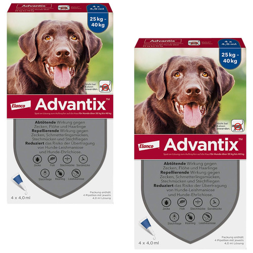 ADVANTIX Spot-on für den Hund 25-40kg (2x16 ml)