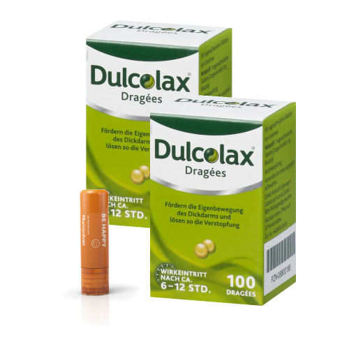 DULCOLAX Dragees 5 mg magensaftres.Tabl.Dose + Mucosolvan Lippenpflegestift