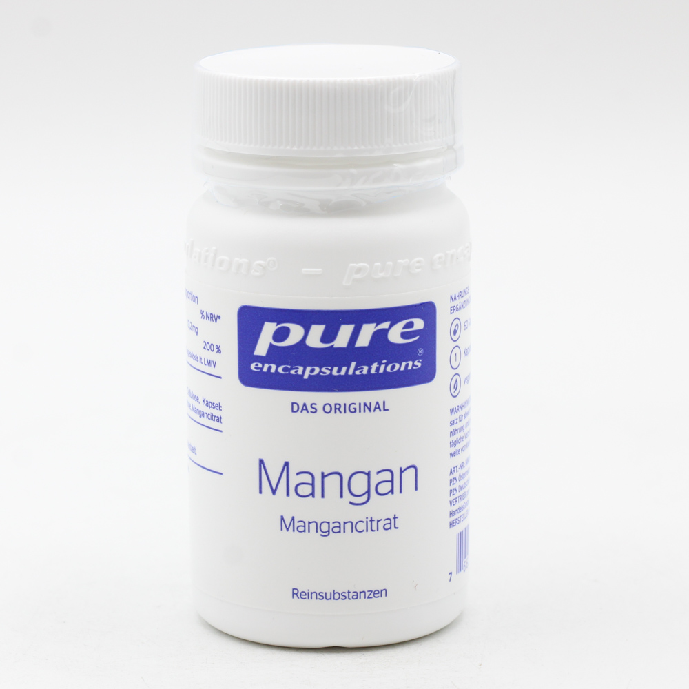 PURE ENCAPSULATIONS Mangan Mangancitrat Kapseln