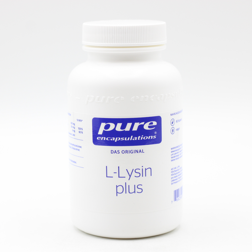 PURE ENCAPSULATIONS L-Lysin plus Kapseln