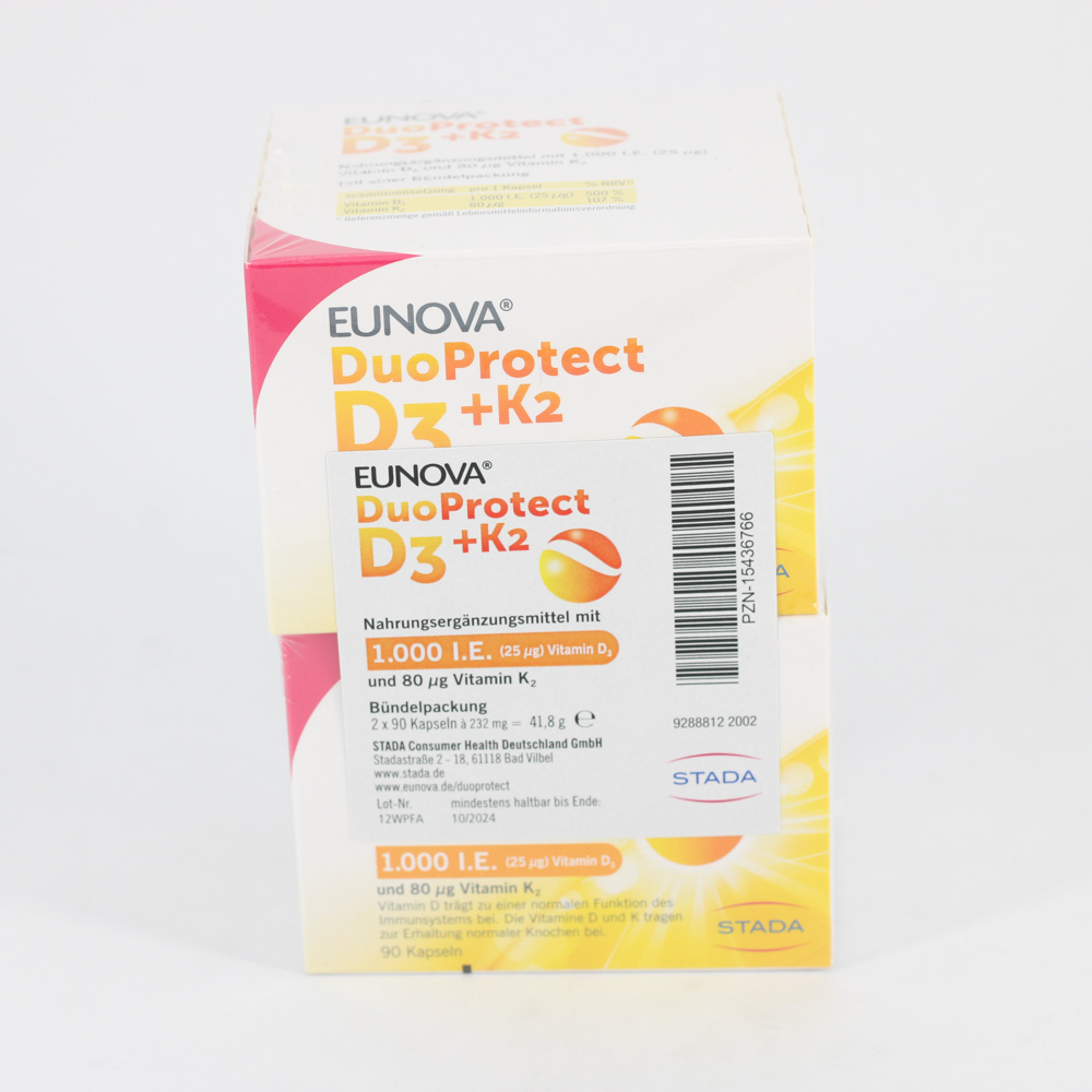 EUNOVA DuoProtect D3+K2 1000 I.E./80 μg Kaps.Kombi