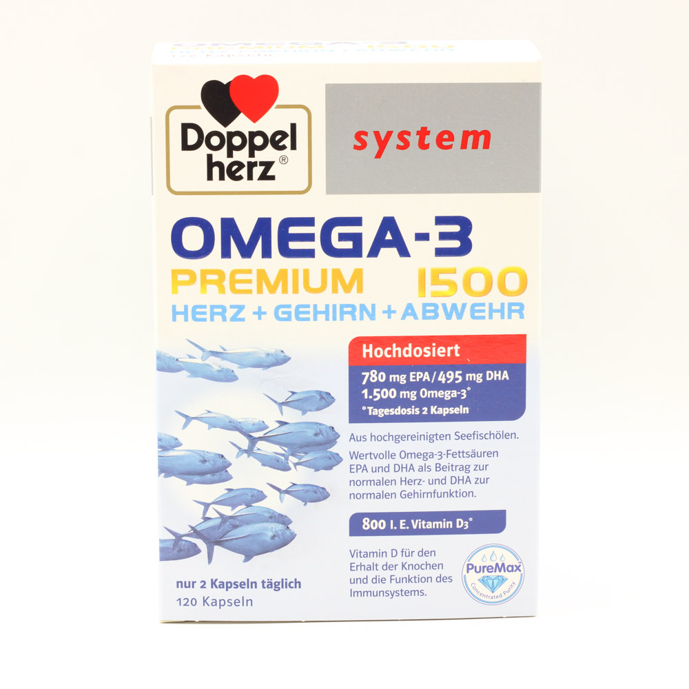 DOPPELHERZ Omega-3 Premium 1500 system Kapseln