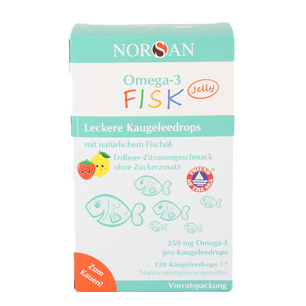 NORSAN Omega-3 FISK Jelly f.Kinder Drag.Vorratspa.