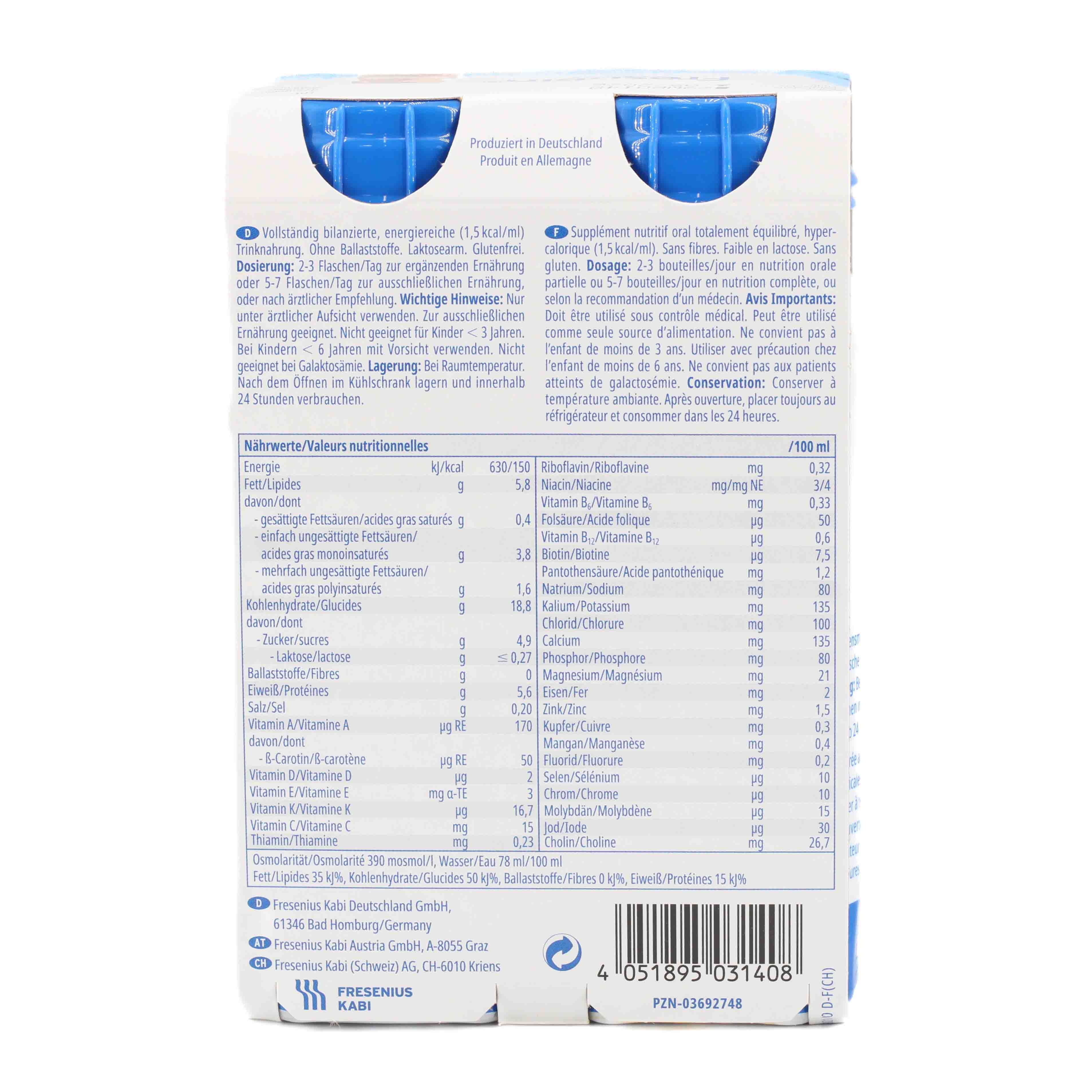 FRESUBIN ENERGY DRINK Cappuccino Trinkflasche