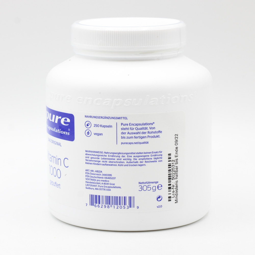 PURE ENCAPSULATIONS Vitamin C 1000 gepuffert Kaps.