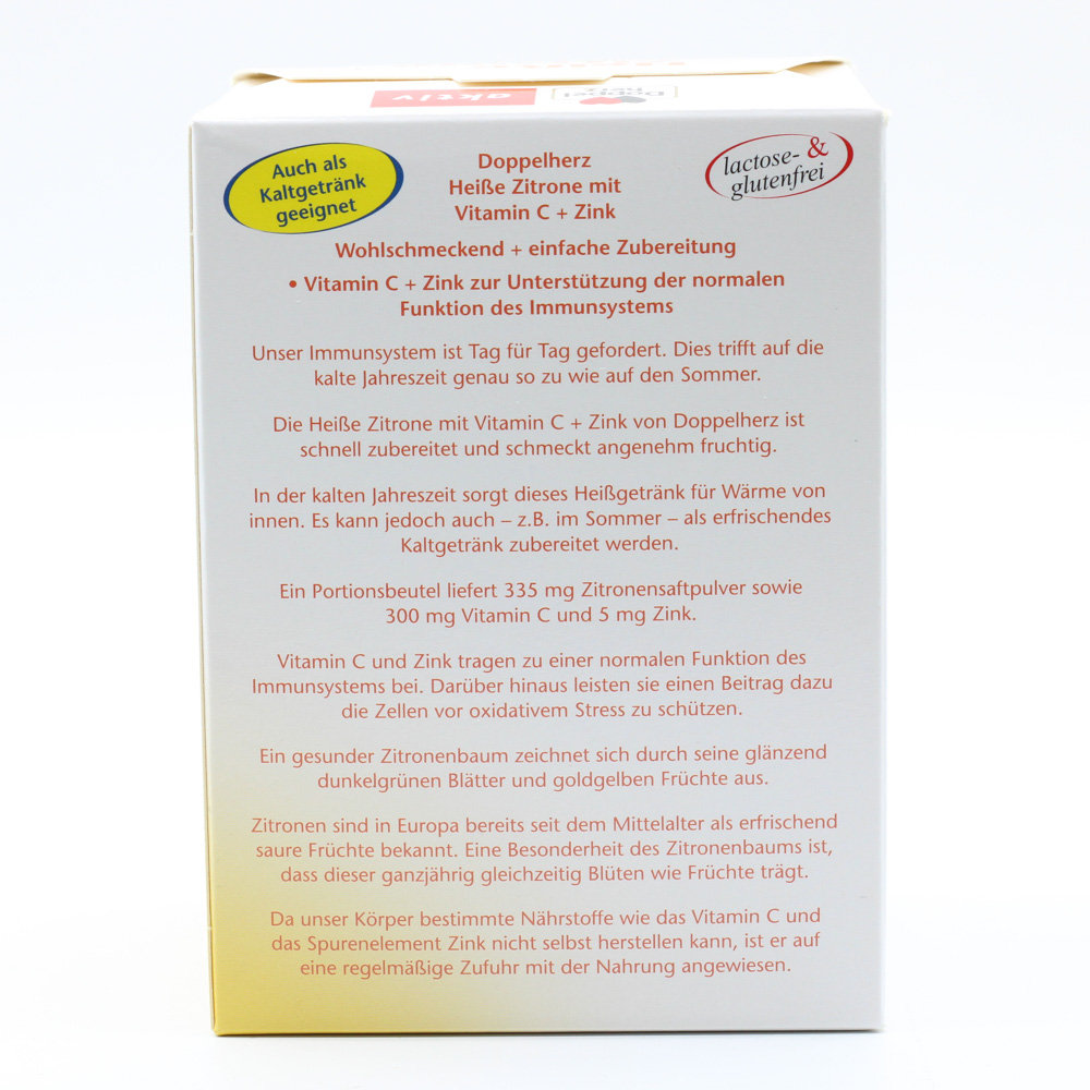DOPPELHERZ heiße Zitrone Vitamin C+Zink Granulat