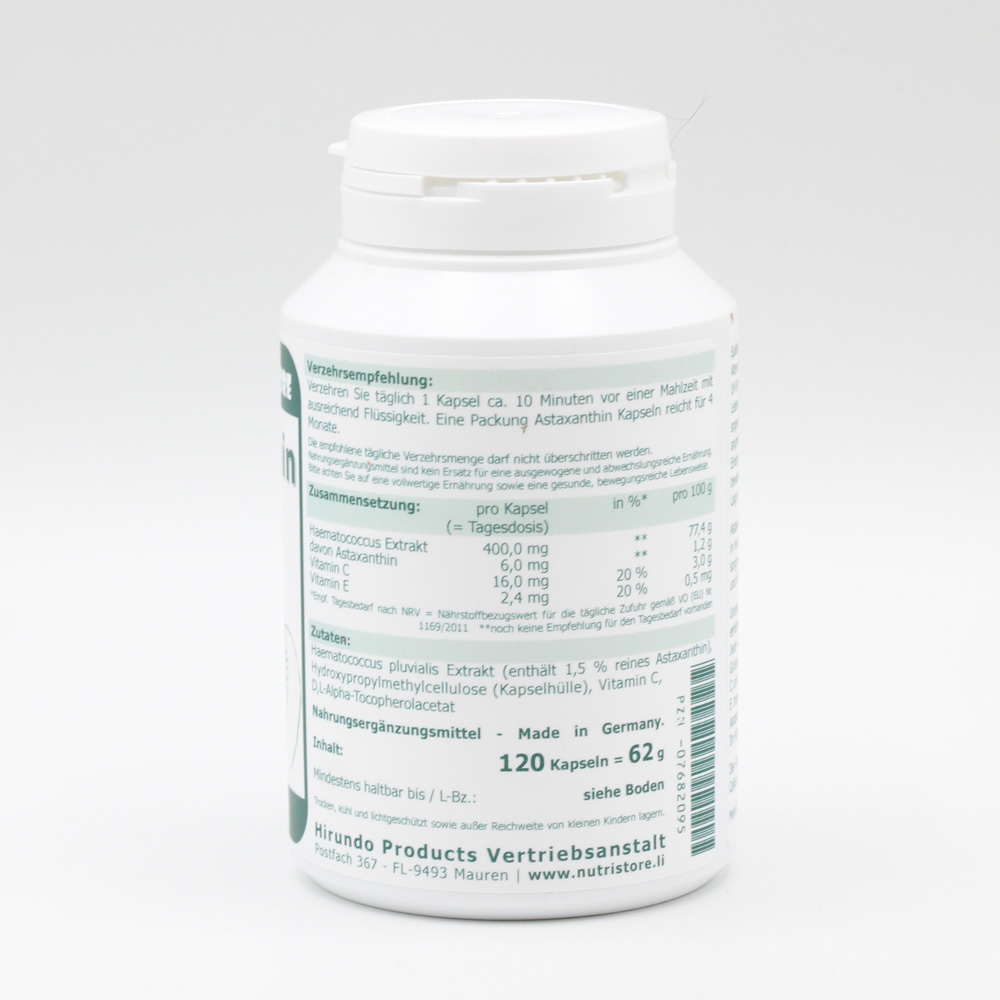 ASTAXANTHIN 6 mg vegetarische Kapseln