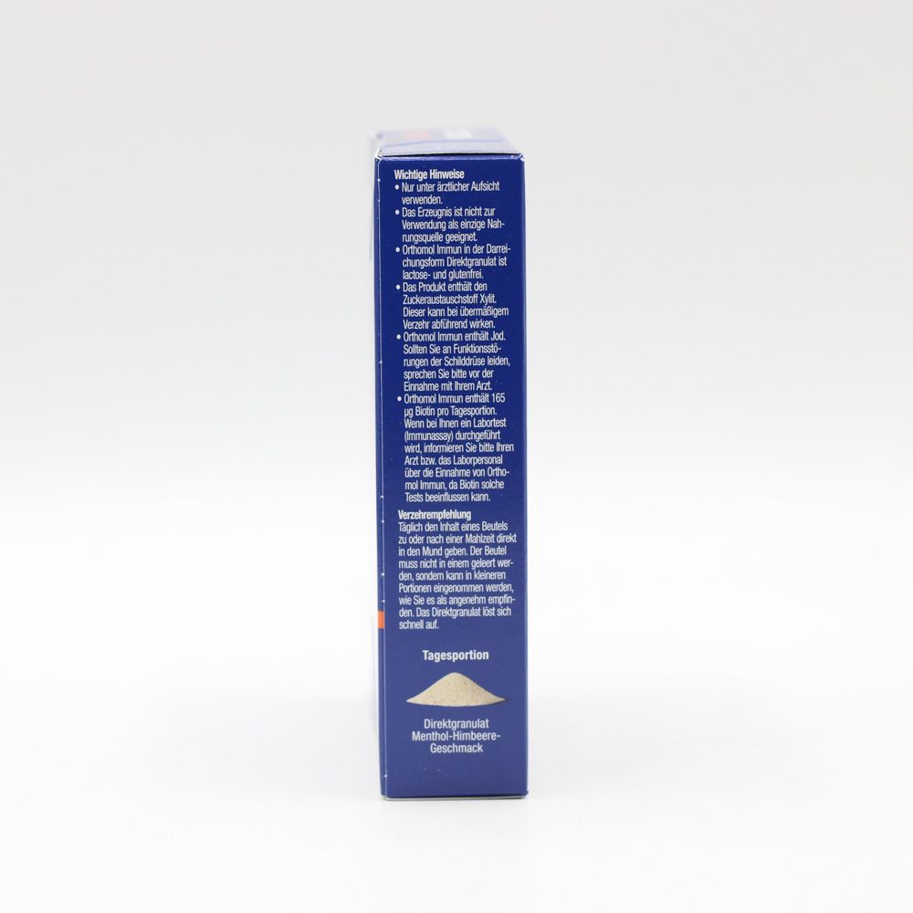 ORTHOMOL Immun Direktgranulat Himbeer/Menthol