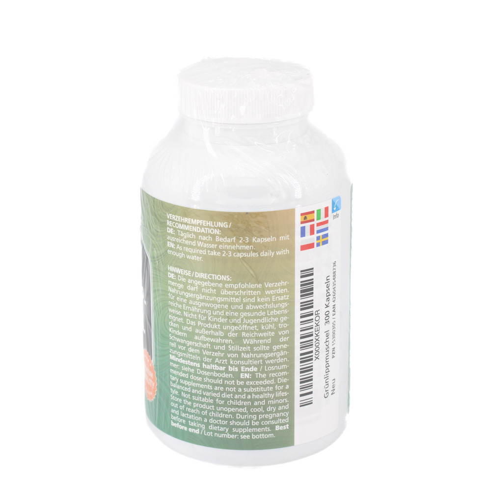 GRÜNLIPPMUSCHEL 500 mg hochdosiert Kapseln