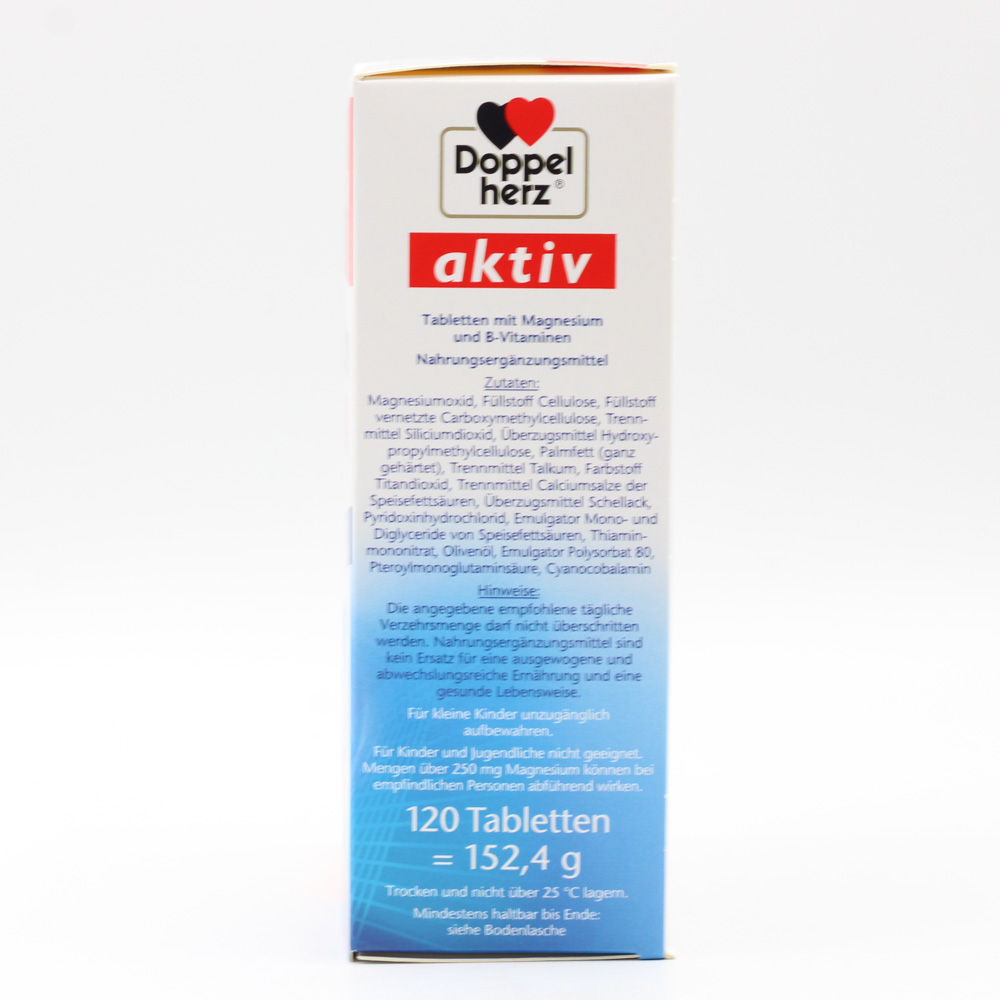 DOPPELHERZ Magnesium 400+B1+B6+B12+Folsäure Tabl.