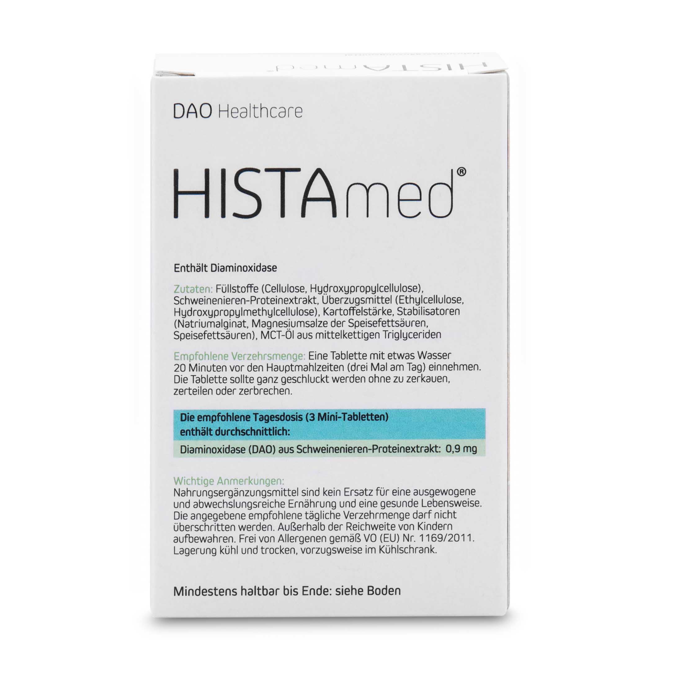 HISTAMED DAOpur magensaftresistente Tabletten