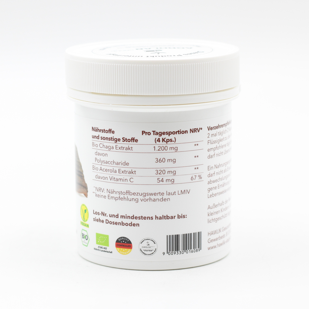 BIO CHAGA Extrakt Kapseln