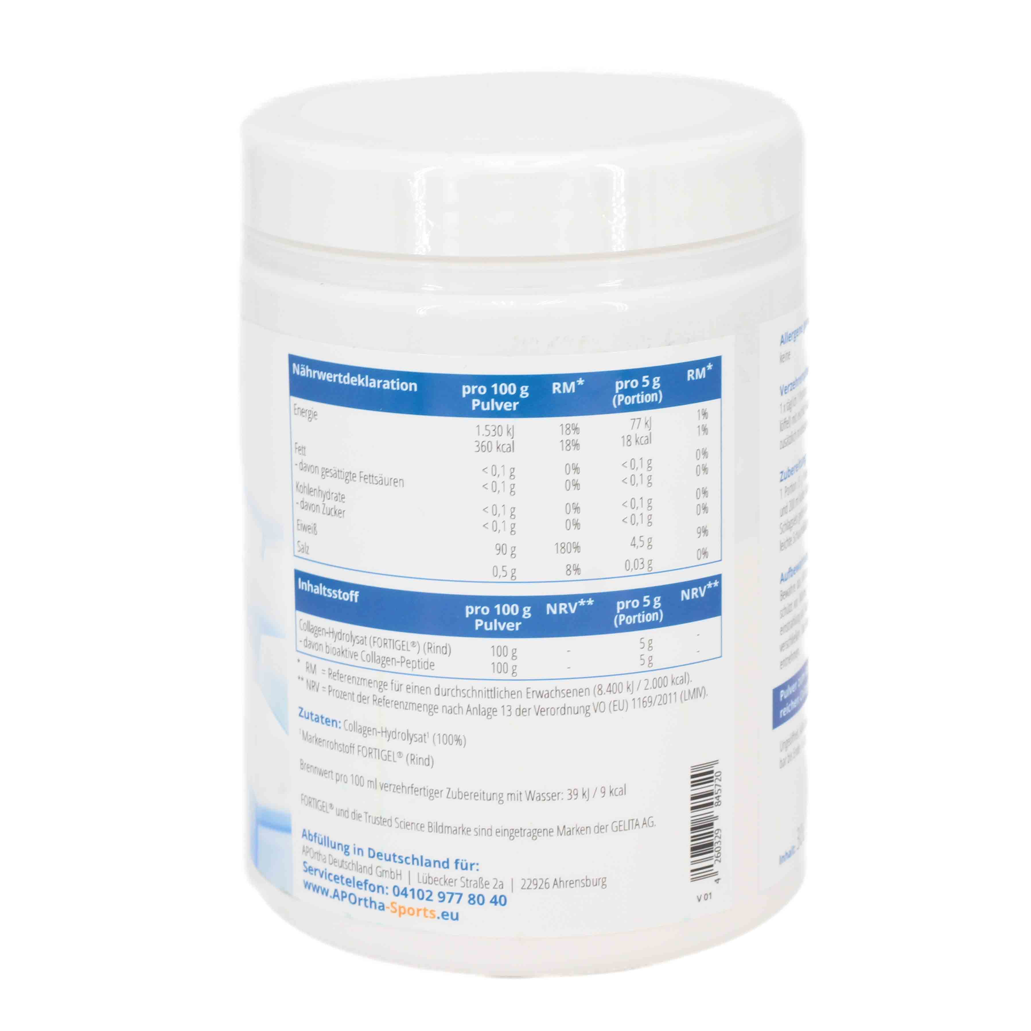 APORTHA SPORTS FORTIGEL Collagen-Pulver PUR