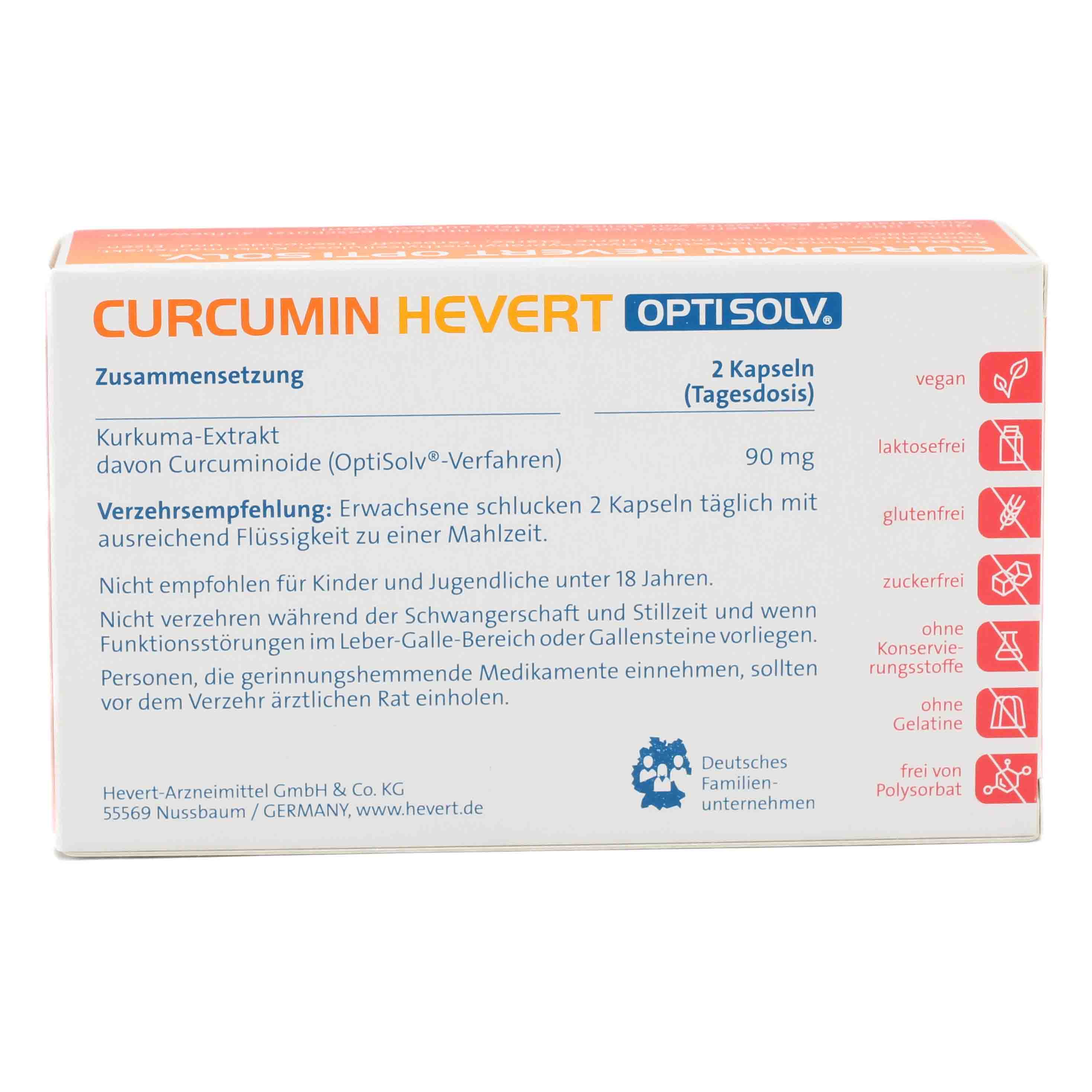 CURCUMIN HEVERT OptiSolv Kapseln
