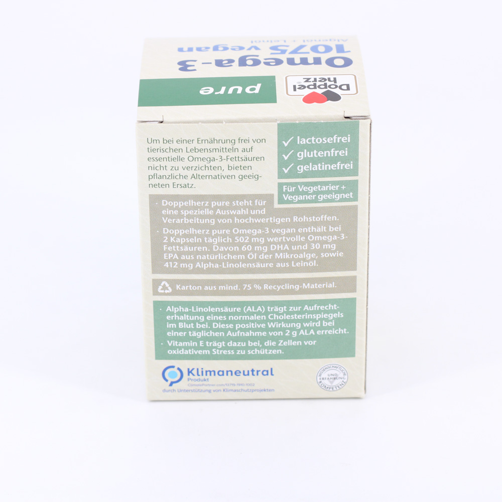 DOPPELHERZ Omega-3 1075 vegan pure Kapseln