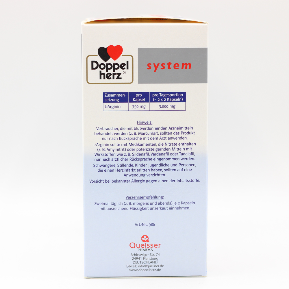 DOPPELHERZ L-Arginin Vital 3.000 system Kapseln