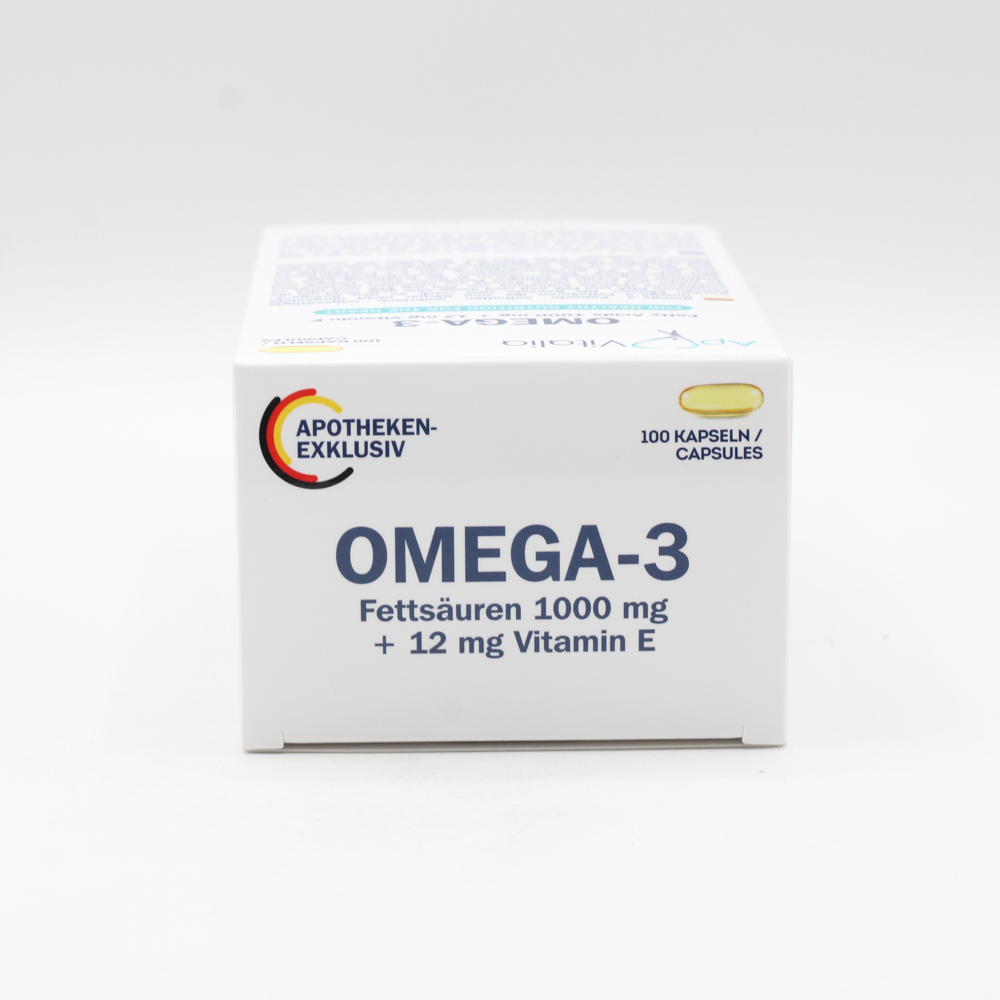 APOVITALIA Omega-3 Fettsäuren 1000mg+12mg Vit.E