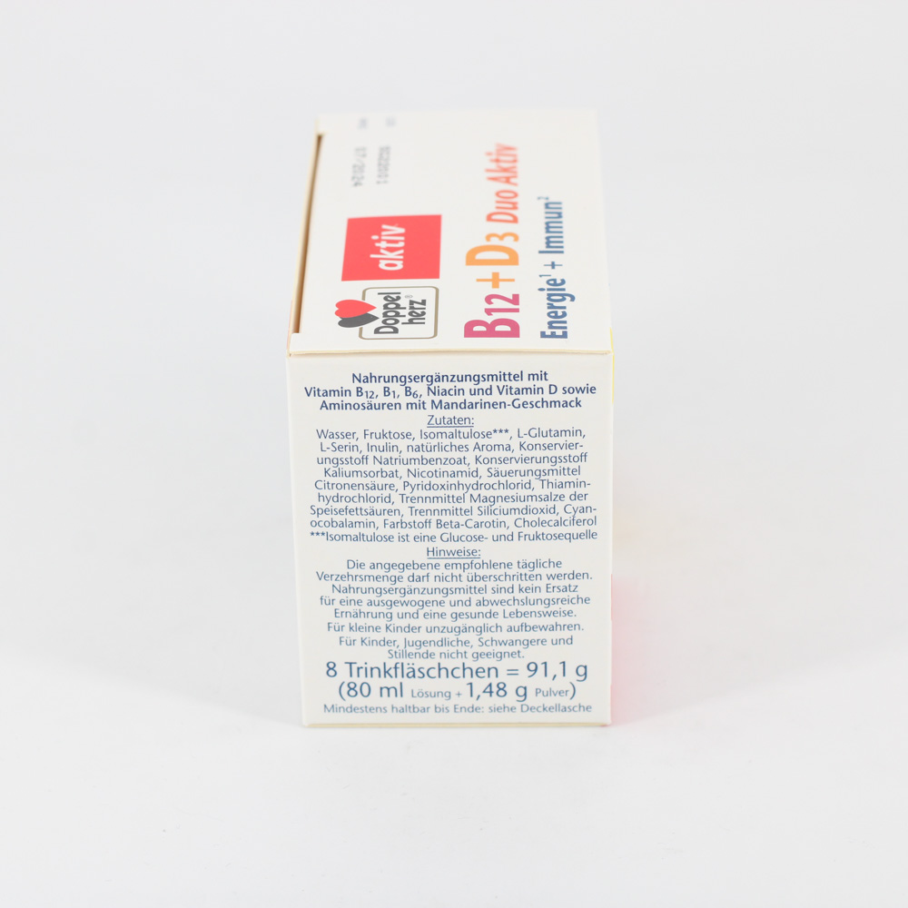 DOPPELHERZ B12+D3 Duo Aktiv Trinkampullen