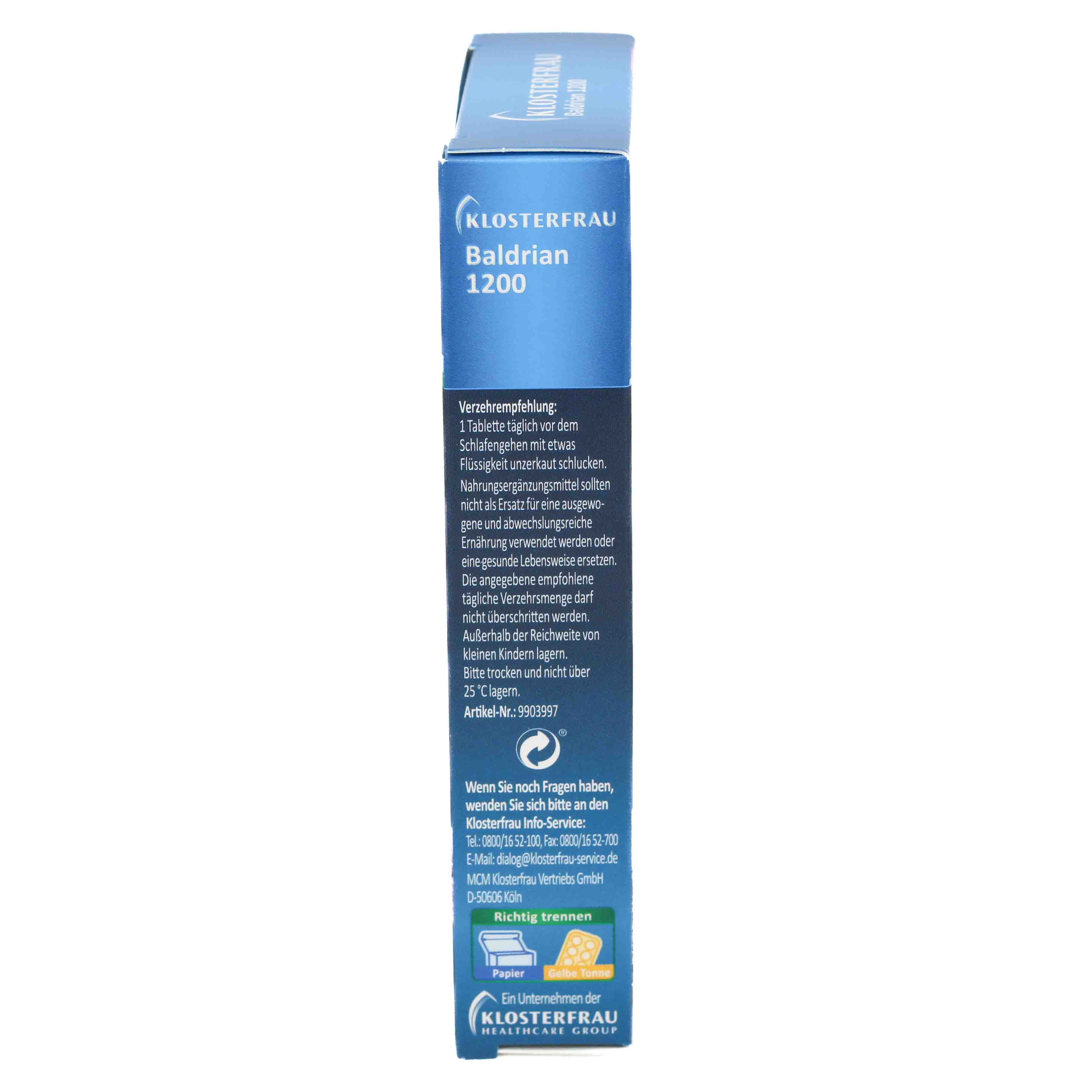 KLOSTERFRAU Baldrian 1200 Tabletten