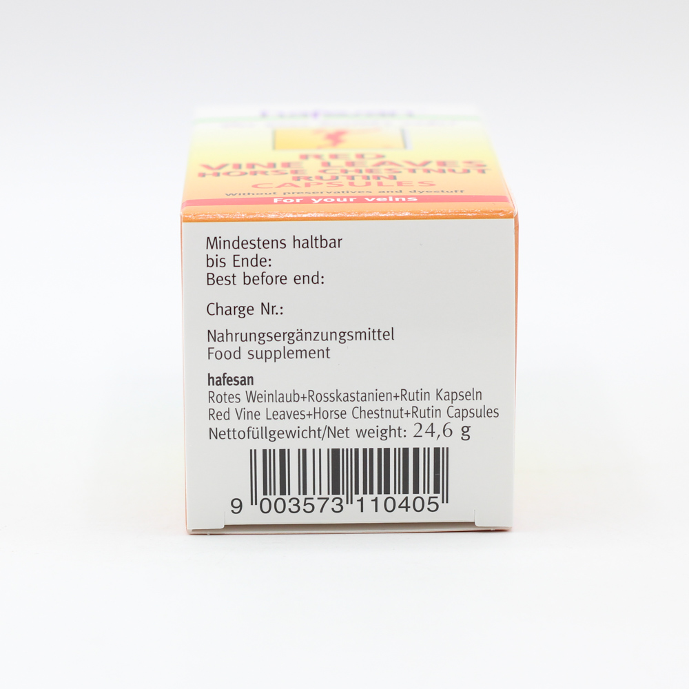 HAFESAN Rotes Weinlaub+Rosskastan.+Rutin Kapseln