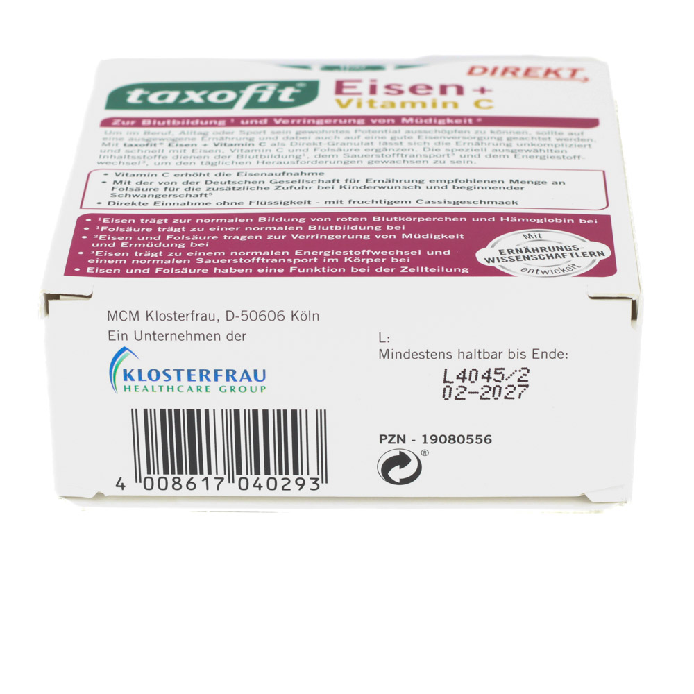 TAXOFIT Eisen+Vitamin C Direkt Granulat