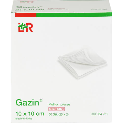 GAZIN Mullkomp.10x10 cm steril 8fach