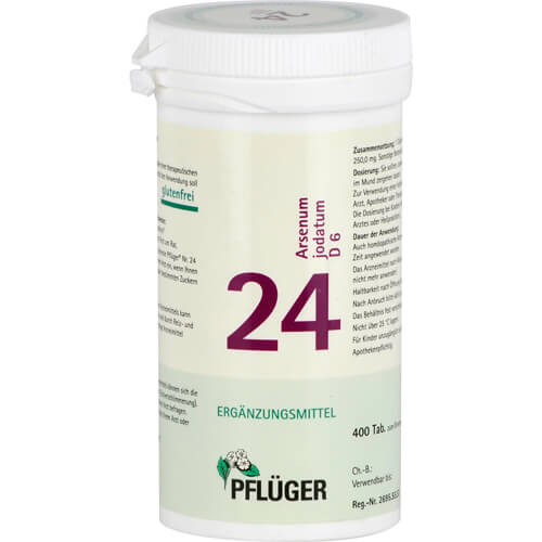 BIOCHEMIE Pflüger 24 Arsenum jodatum D 6 Tabletten