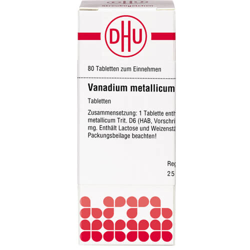 VANADIUM METALLICUM D 6 Tabletten