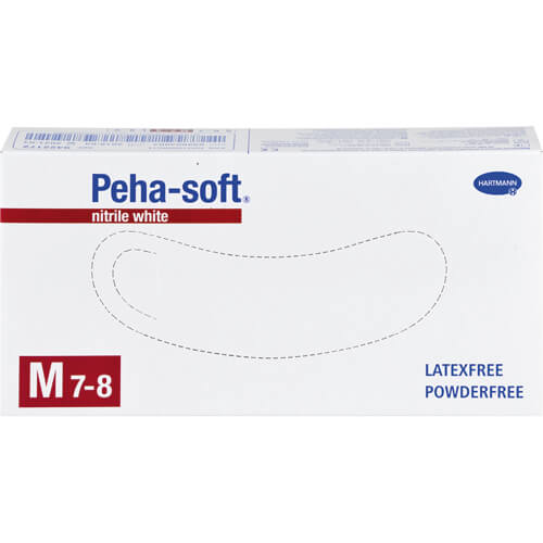PEHA-SOFT nitrile white Unt.Hands.unsteril pf M