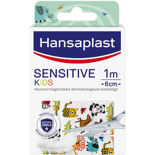 HANSAPLAST Sensitive Kinder Pflaster 6 cmx1 m