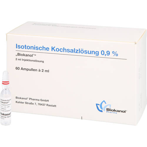 ISOTONISCHE Kochsalzlösung 0,9% Biokanol Ampullen
