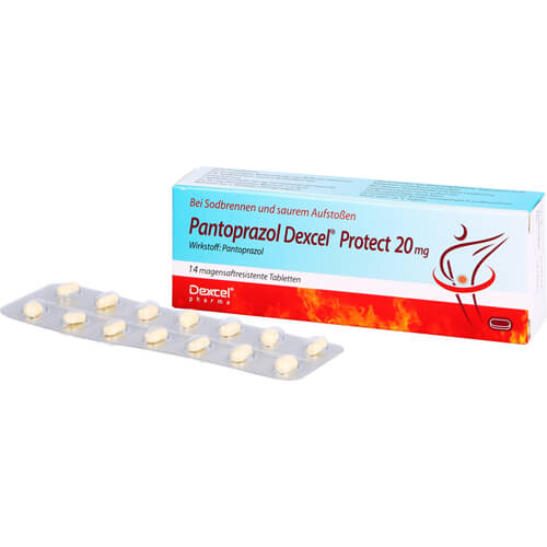 PANTOPRAZOL Dexcel Protect 20 mg magensaftres.Tab.