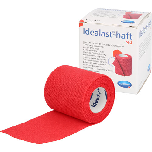IDEALAST-haft color Binde 6 cmx4 m rot