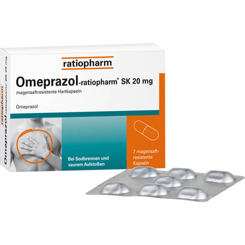 OMEPRAZOL-ratiopharm SK 20 mg magensaftr.Hartkaps.