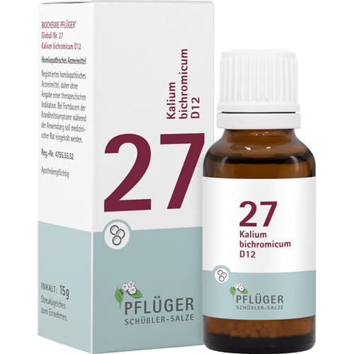 BIOCHEMIE Pflüger 27 Kalium bichromicum D 12 Glob.