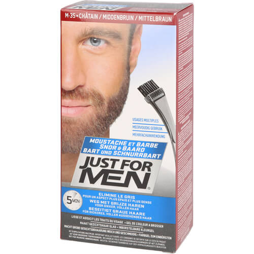 JUST for men Brush in Color Gel mittelbraun