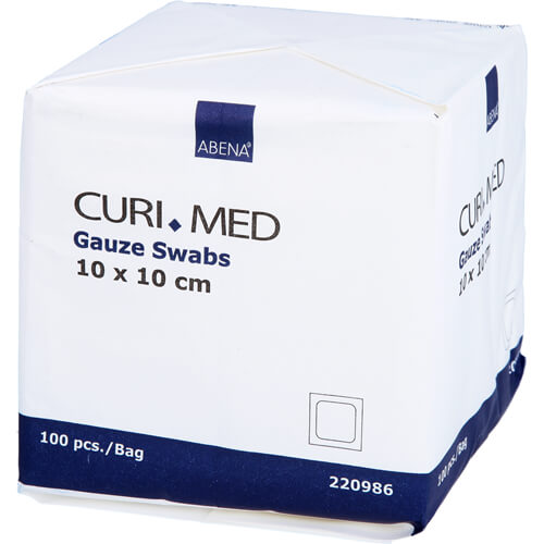 MULLKOMPRESSEN 10x10 cm unsteril 8lagig