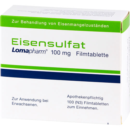 EISENSULFAT Lomapharm 100 mg Filmtabletten