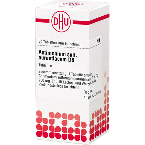 ANTIMONIUM SULFURATUM aurantiacum D 6 Tabletten