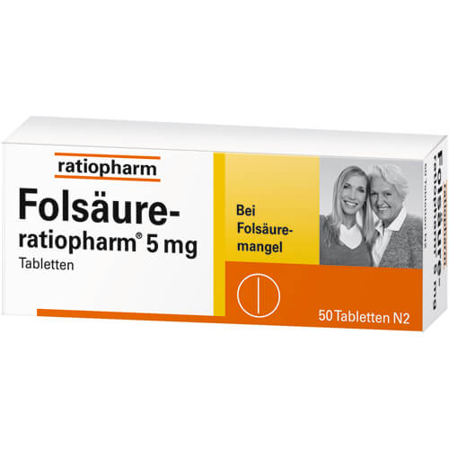 FOLSÄURE-RATIOPHARM 5 mg Tabletten