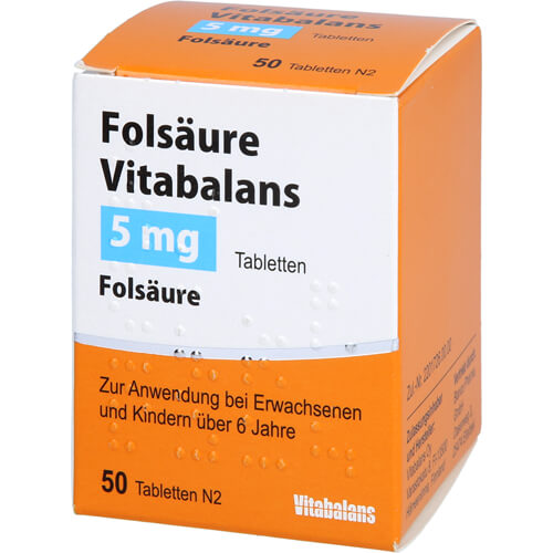 FOLSÄURE VITABALANS 5 mg Tabletten