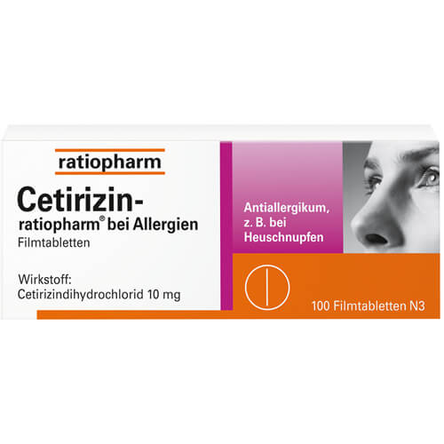 CETIRIZIN-ratiopharm bei Allergien 10 mg Filmtabl.